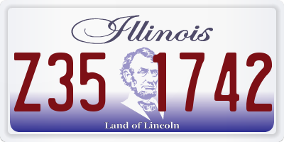 IL license plate Z351742