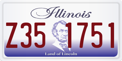 IL license plate Z351751