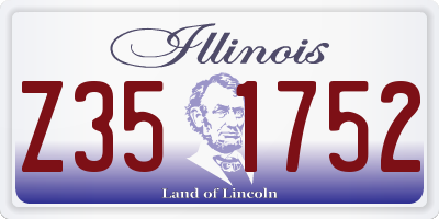IL license plate Z351752