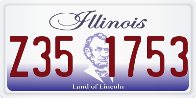 IL license plate Z351753
