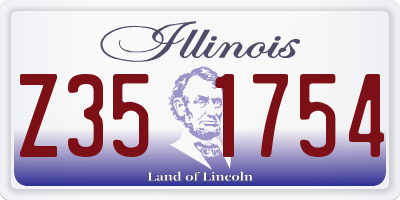 IL license plate Z351754