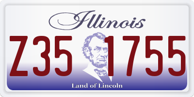 IL license plate Z351755