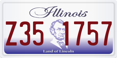 IL license plate Z351757