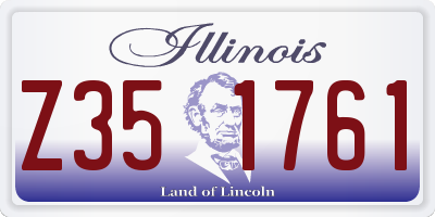 IL license plate Z351761