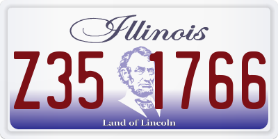 IL license plate Z351766