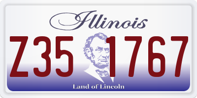 IL license plate Z351767
