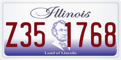 IL license plate Z351768