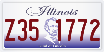 IL license plate Z351772