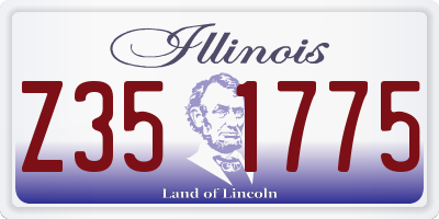 IL license plate Z351775