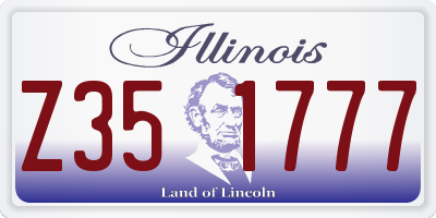 IL license plate Z351777