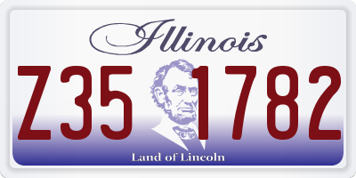 IL license plate Z351782