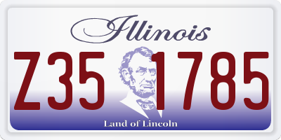 IL license plate Z351785