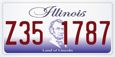 IL license plate Z351787
