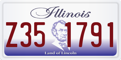 IL license plate Z351791