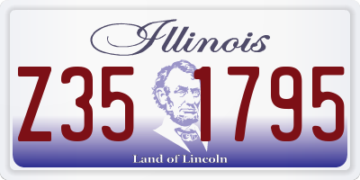 IL license plate Z351795
