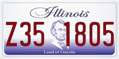 IL license plate Z351805