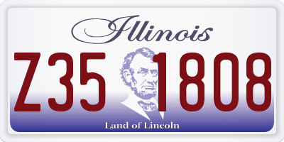 IL license plate Z351808