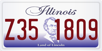 IL license plate Z351809
