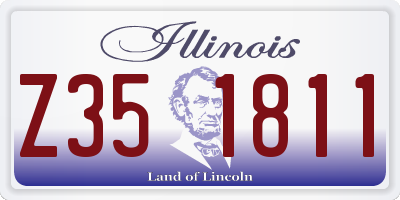 IL license plate Z351811