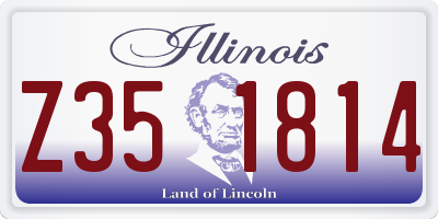 IL license plate Z351814