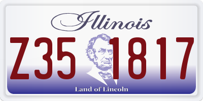 IL license plate Z351817