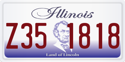 IL license plate Z351818
