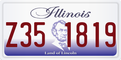 IL license plate Z351819
