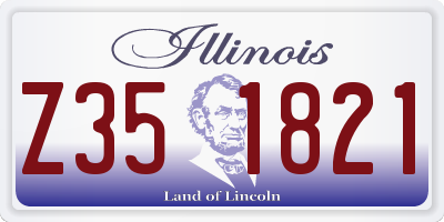 IL license plate Z351821