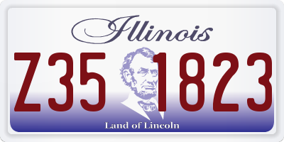 IL license plate Z351823