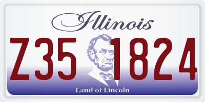 IL license plate Z351824