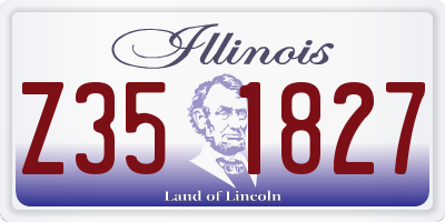 IL license plate Z351827