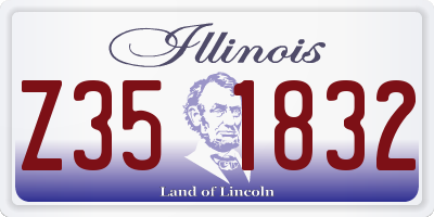 IL license plate Z351832