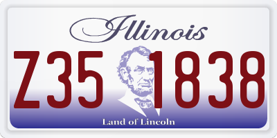 IL license plate Z351838