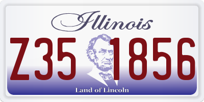 IL license plate Z351856