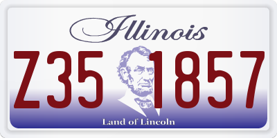 IL license plate Z351857