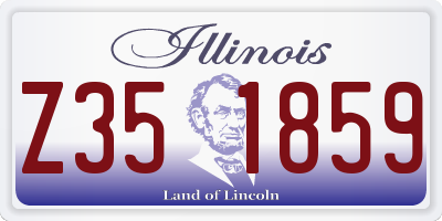 IL license plate Z351859