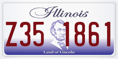 IL license plate Z351861