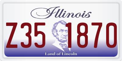 IL license plate Z351870