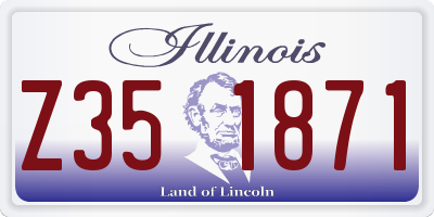 IL license plate Z351871