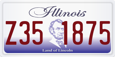 IL license plate Z351875