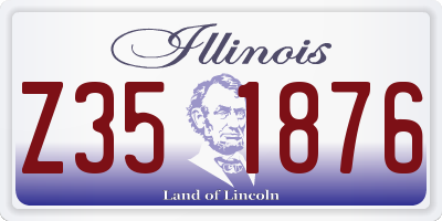 IL license plate Z351876
