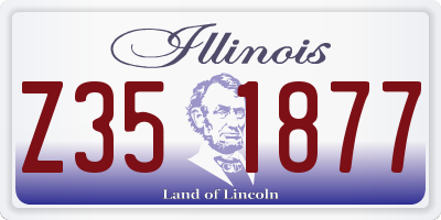IL license plate Z351877