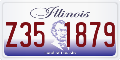 IL license plate Z351879