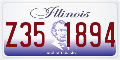 IL license plate Z351894