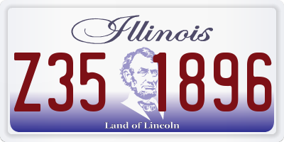 IL license plate Z351896