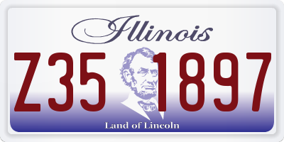 IL license plate Z351897