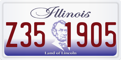 IL license plate Z351905