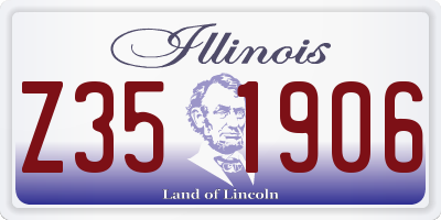 IL license plate Z351906