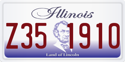 IL license plate Z351910