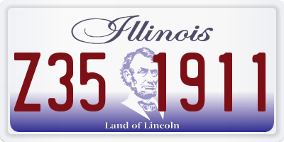 IL license plate Z351911